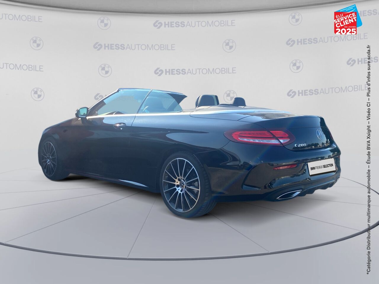 Véhicule d'occasion MERCEDES-BENZ CLASSE C CABRIOLET 200 184CH AMG LINE 9G-TRONIC EURO6D-T SIEGES CHAUF/CUIR GPS CAMERA chez Jaguar Metz