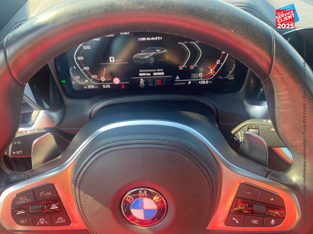 Véhicule d'occasion BMW SERIE 4 COUPE M440IA XDRIVE 374CH SIEGES CHAUF/CUIR GPS CAMERA HUD H/KARDON chez Peugeot Sedan
