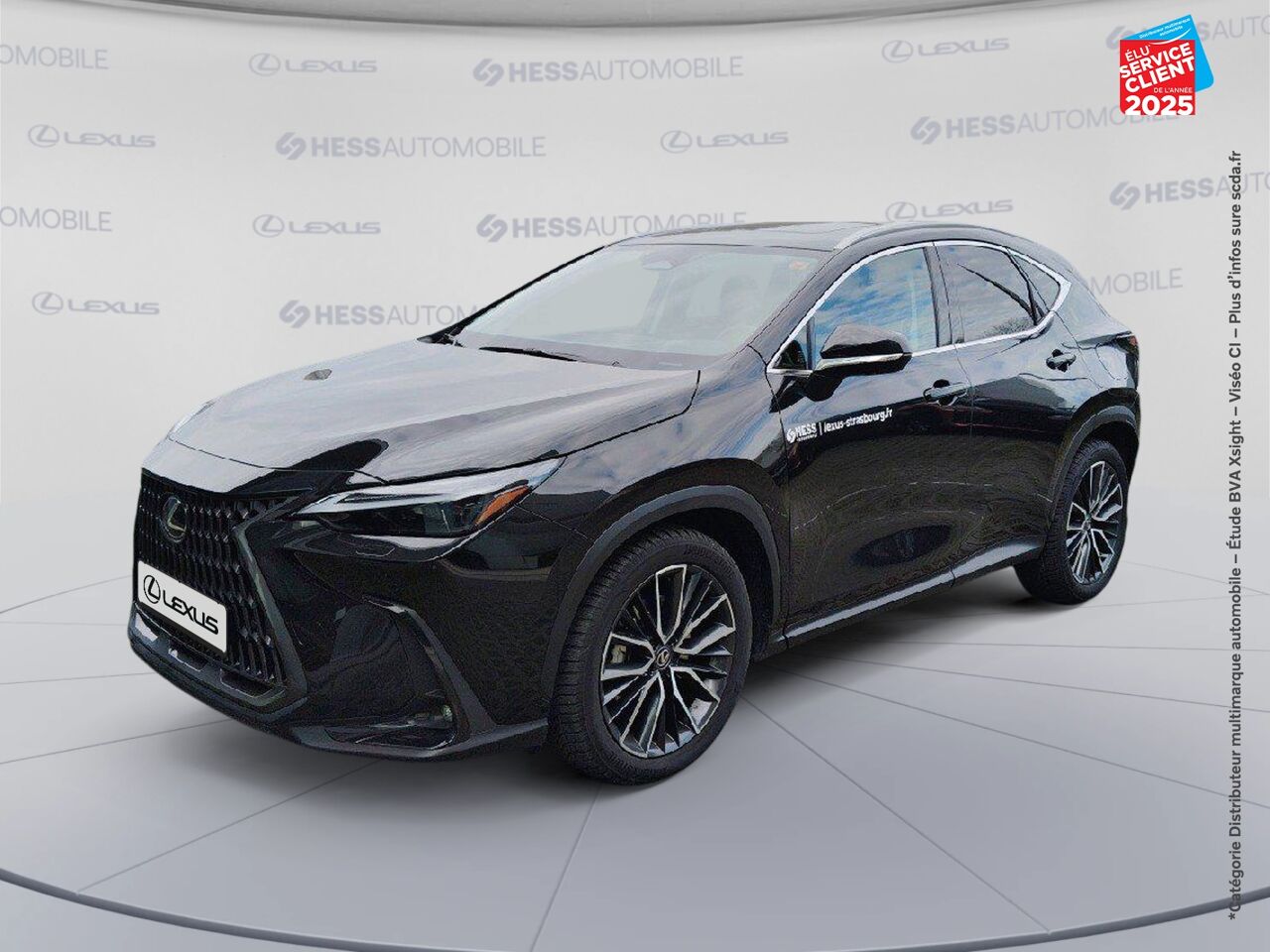 Véhicule d'occasion LEXUS NX 450H+ EXECUTIVE 4WD MY24 TOUVRANT SIEGES CHAUF/VENTIL/CUIR VOLANT CHAUF GPS CAMERA HUD chez BMW Colmar