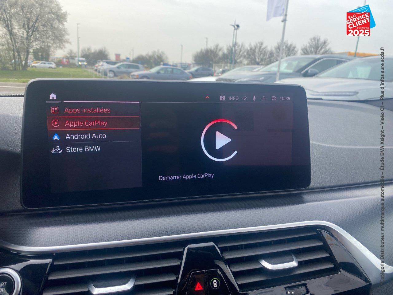 Véhicule d'occasion BMW SERIE 5 TOURING 530DA XDRIVE 286CH M SPORT STEPTRONIC SIEGES CHAUF/CUIR GPS CAMERA CARPLAY chez BMW Dole