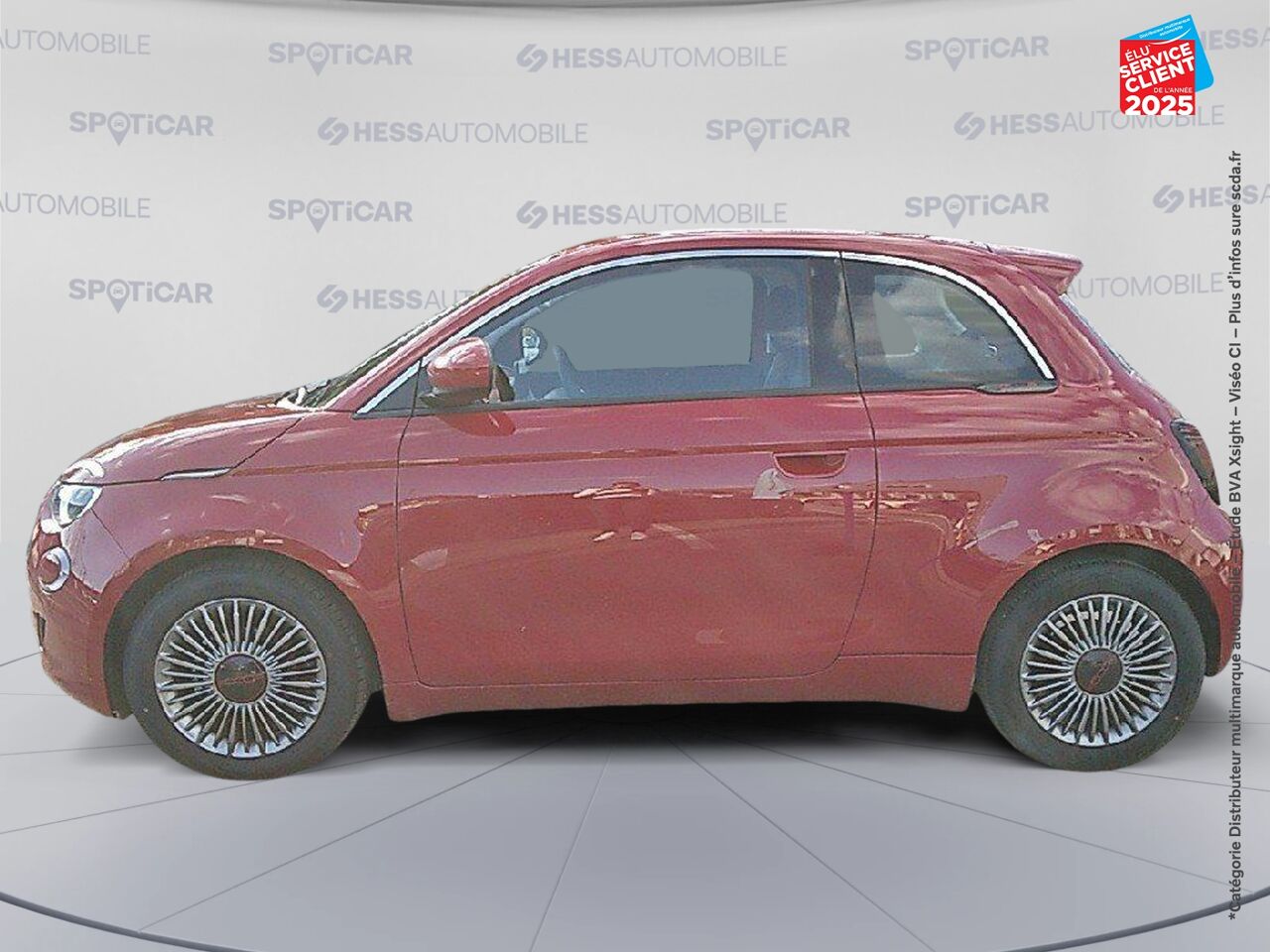 Véhicule d'occasion FIAT 500 E 95CH RED MY23 GPS chez Renault Colmar