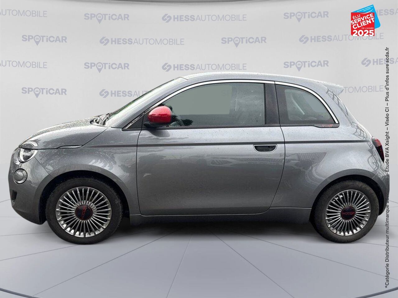 Véhicule d'occasion FIAT 500 E 95CH RED MY23 CAMERA CARPLAY chez Renault Colmar