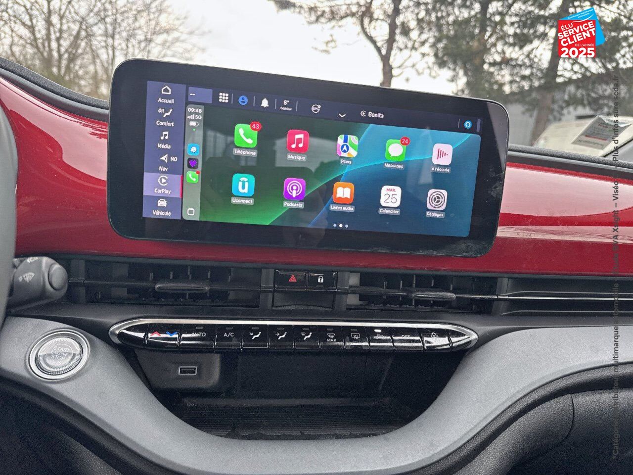 Véhicule d'occasion FIAT 500 E 95CH RED MY23 CAMERA CARPLAY chez Renault Colmar