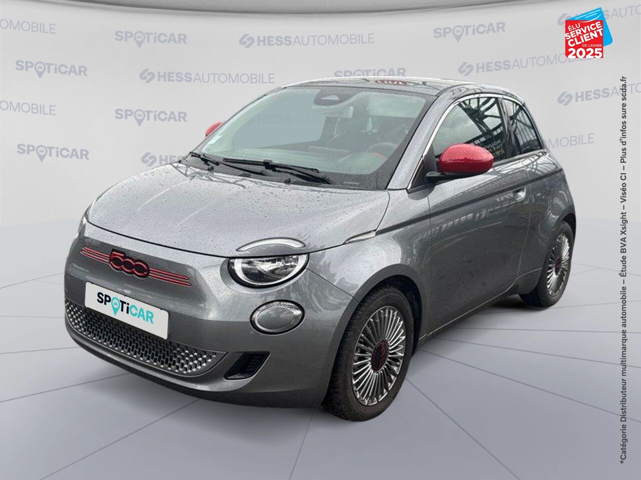 Véhicule d'occasion FIAT 500 E 95CH RED MY23 CAMERA CARPLAY chez Renault Colmar