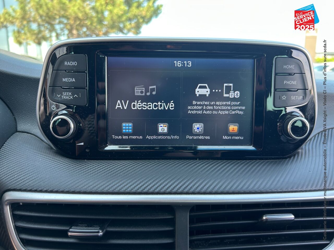 Véhicule d'occasion HYUNDAI TUCSON 1.6 CRDI 115CH INTUITIVE EURO6D-EVAP CAMERA CARPLAY chez Hyundai Reims