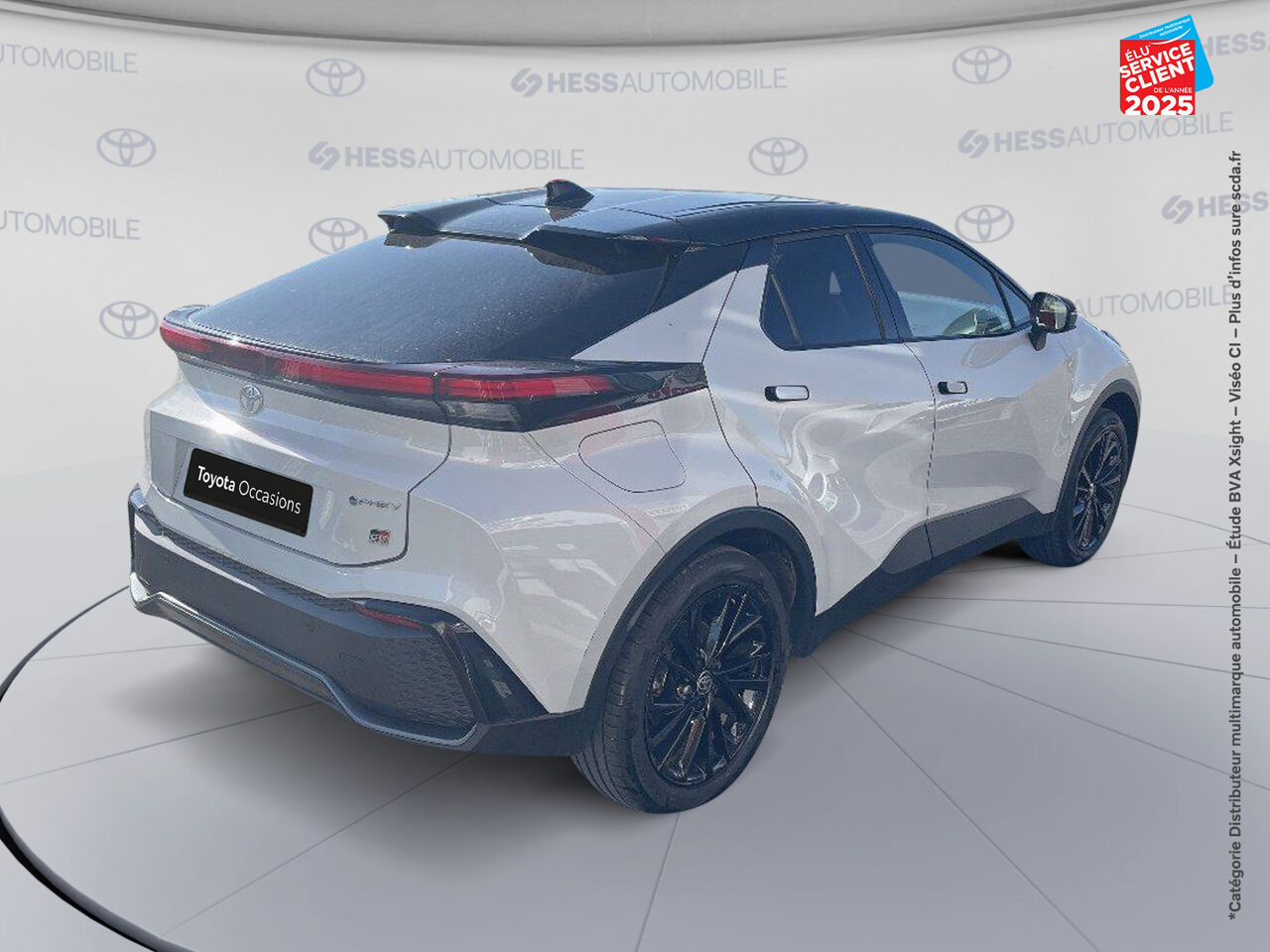 Véhicule d'occasion TOYOTA C-HR 2.0 HYBRIDE RECHARGEABLE 225CH GR SPORT NG23 SIEGES CHAUF VOLANT CHAUF GPS CAMERA chez Toyota Longwy