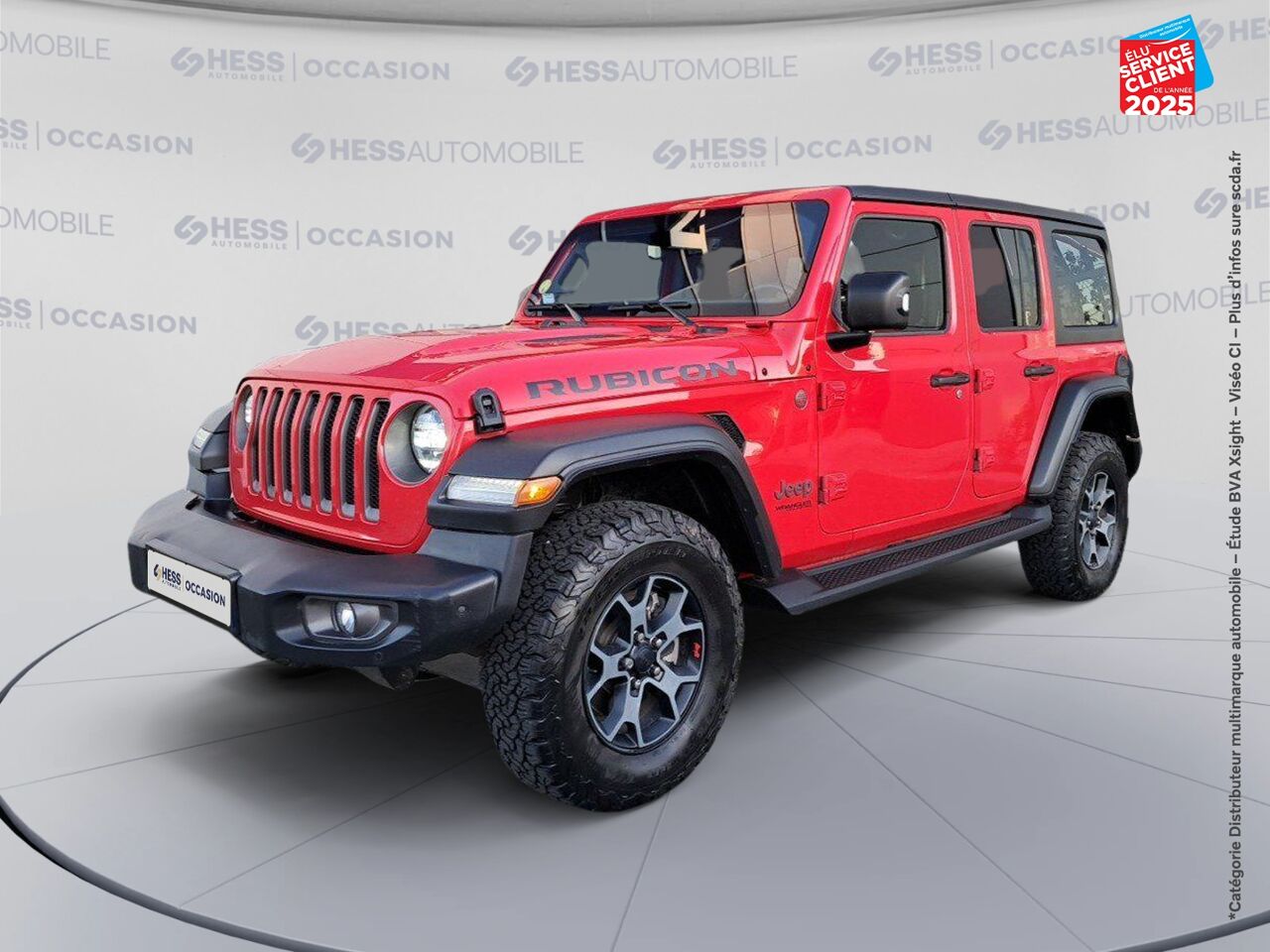 Véhicule d'occasion JEEP WRANGLER UNLIMITED 2.2 MULTIJET 200CH RUBICON ROCK-TRAC BVA8 188G GPS CAMERA ATTELAGE chez Toyota Sarreguemines