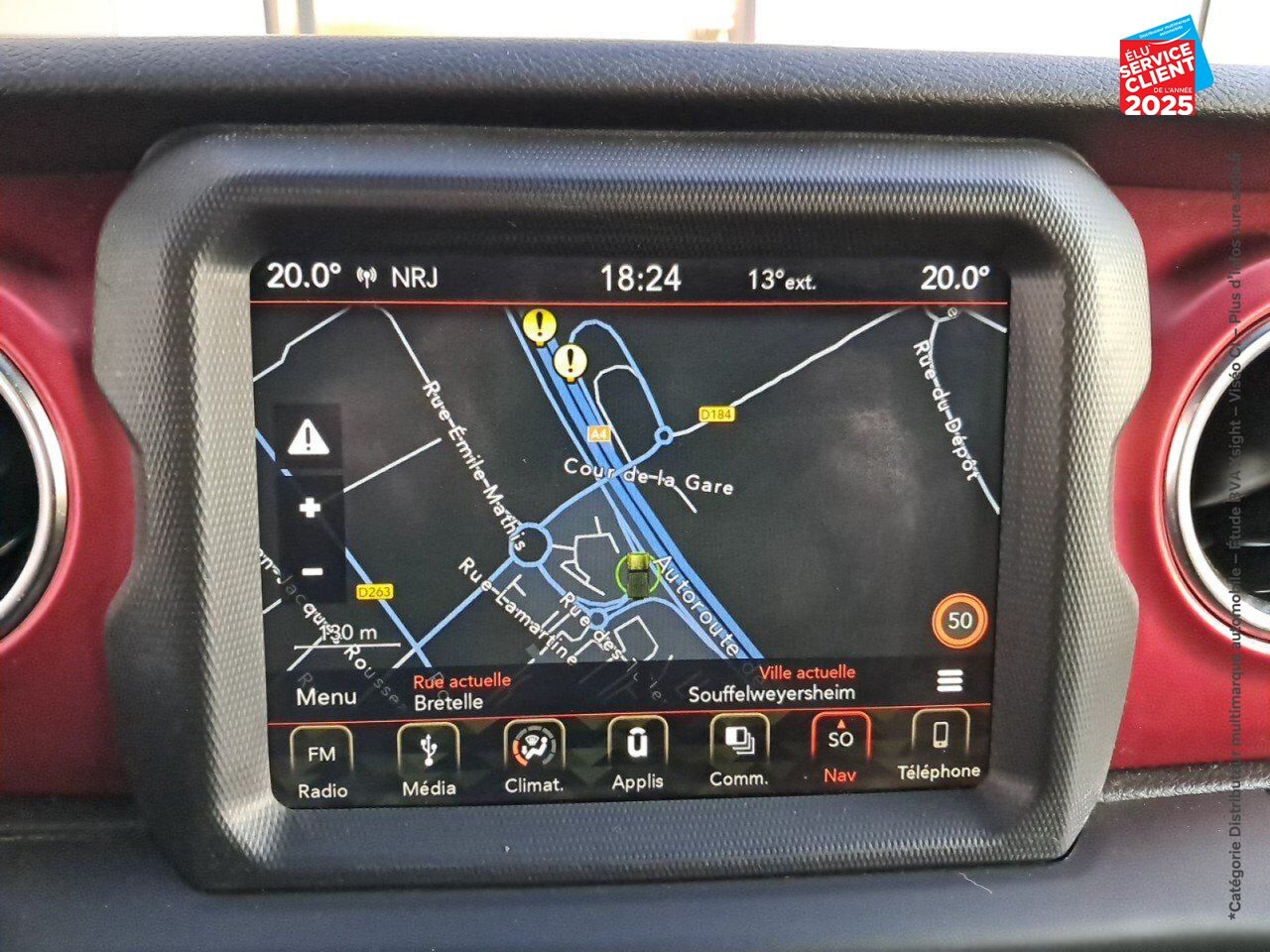 Véhicule d'occasion JEEP WRANGLER UNLIMITED 2.2 MULTIJET 200CH RUBICON ROCK-TRAC BVA8 188G GPS CAMERA ATTELAGE chez Toyota Sarreguemines