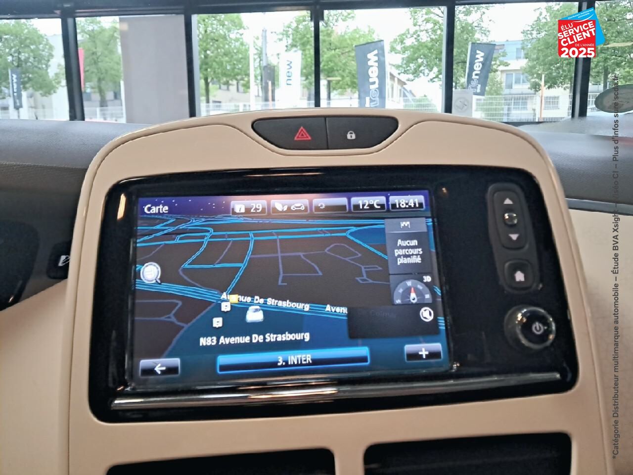 Véhicule d'occasion RENAULT ZOE ZEN CHARGE NORMALE R90 GPS RADAR AR chez Renault Strasbourg