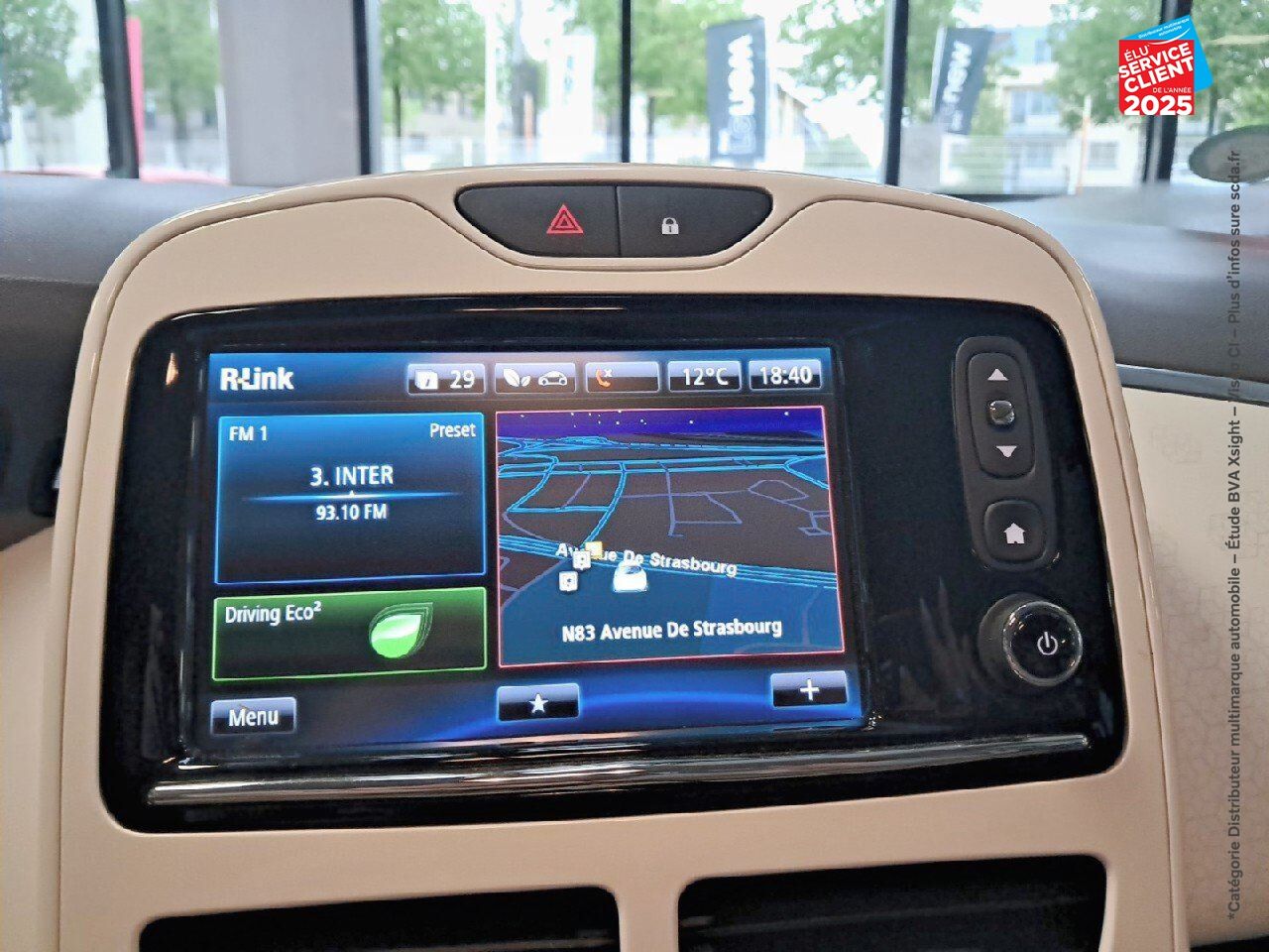 Véhicule d'occasion RENAULT ZOE ZEN CHARGE NORMALE R90 GPS RADAR AR chez Renault Strasbourg