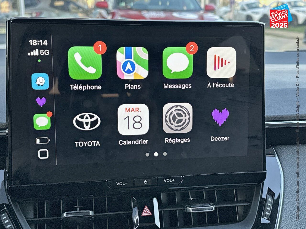 Véhicule d'occasion TOYOTA COROLLA TOURING SPT 1.8 140CH DESIGN MY24 SIEGES CHAUF CAMERA CARPLAY chez Toyota Longwy