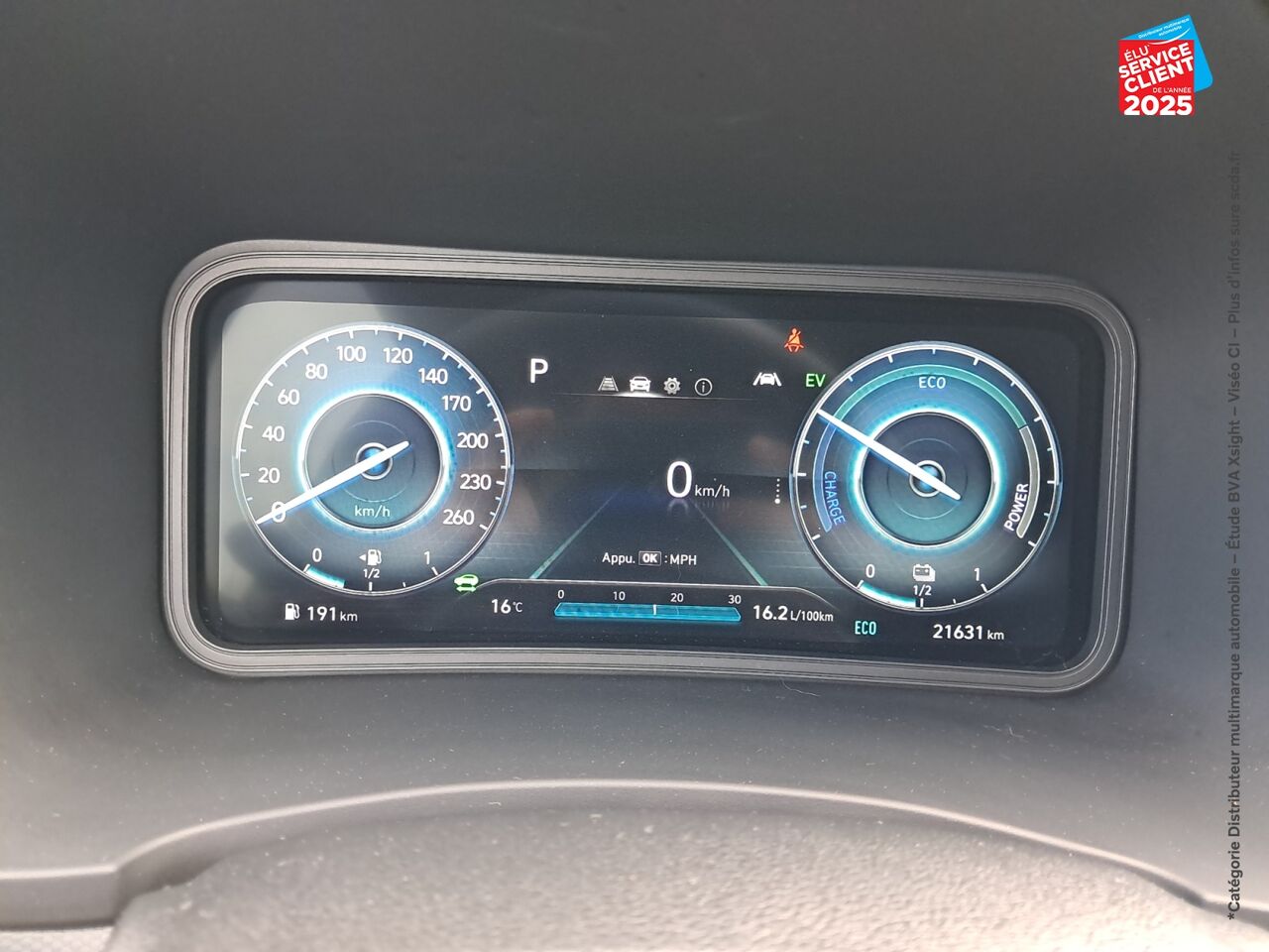 Véhicule d'occasion HYUNDAI KONA 1.6 GDI 141 CH HYBRID INTUITIVE DCT-6 CAMERA chez Opel Thionville