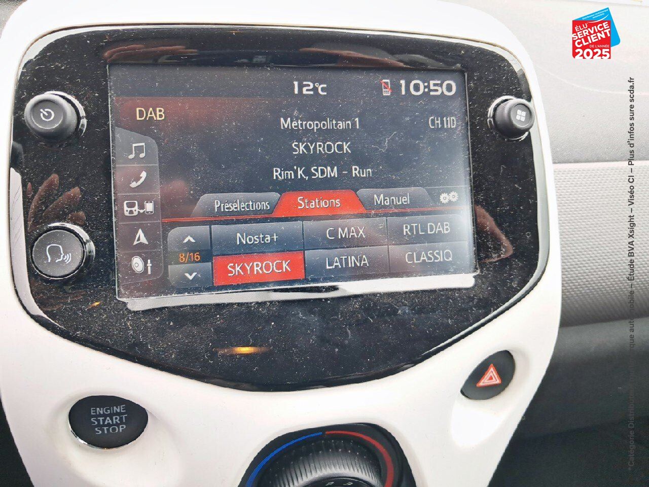 Véhicule d'occasion CITROEN C1 AIRSCAPE VTI 72 S/S SHINE 3P E6.D GPS chez Renault Colmar