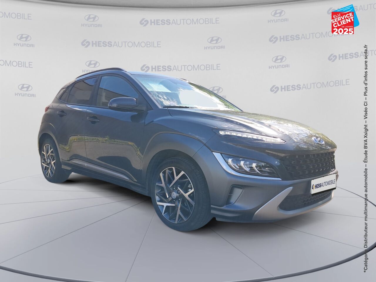 Véhicule d'occasion HYUNDAI KONA 1.6 GDI 141 CH HYBRID CREATIVE DCT-6 CAMERA HUD chez Toyota Sarreguemines
