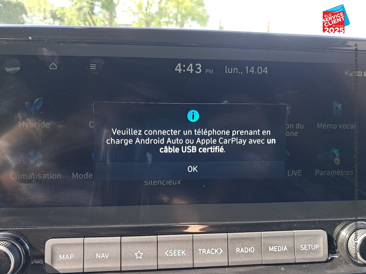 Véhicule d'occasion HYUNDAI KONA 1.6 GDI 141 CH HYBRID CREATIVE DCT-6 CAMERA HUD chez Toyota Sarreguemines