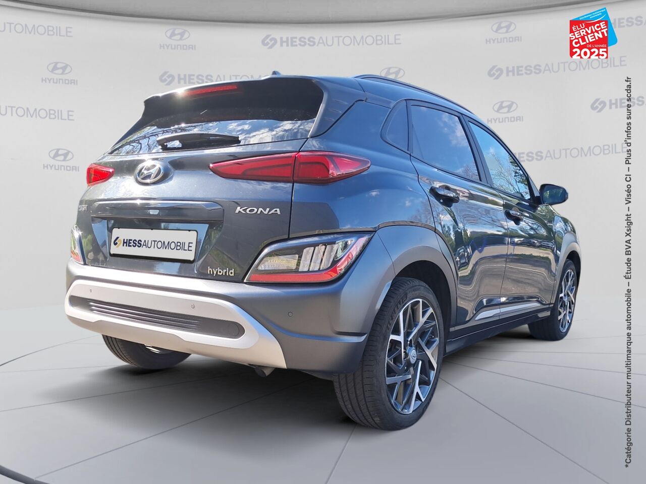 Véhicule d'occasion HYUNDAI KONA 1.6 GDI 141 CH HYBRID CREATIVE DCT-6 CAMERA HUD chez Toyota Sarreguemines