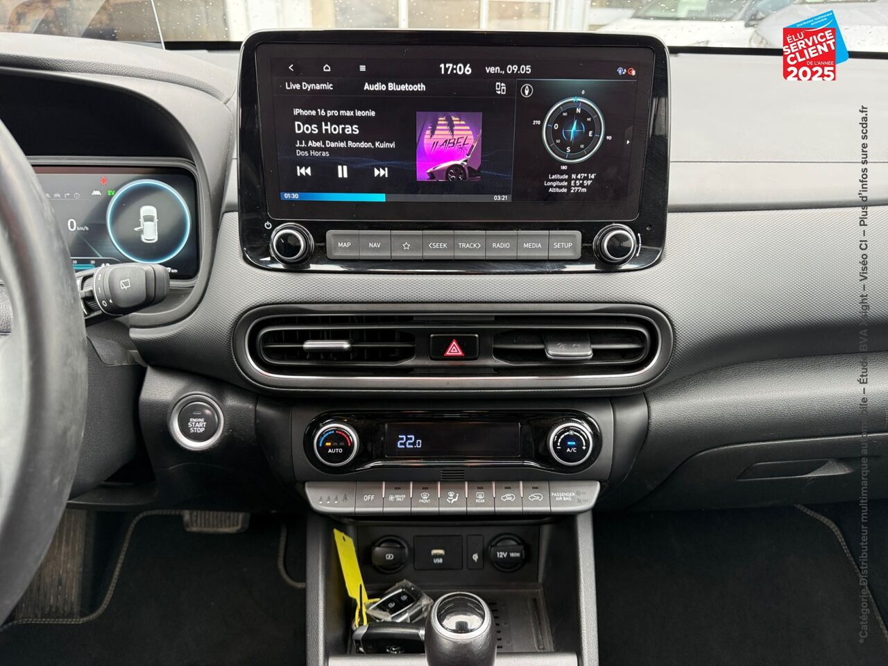 Véhicule d'occasion HYUNDAI KONA 1.6 GDI HYBRID 141CH CREATIVE DCT-6 EURO6D-T EVAP chez Hyundai Chalons