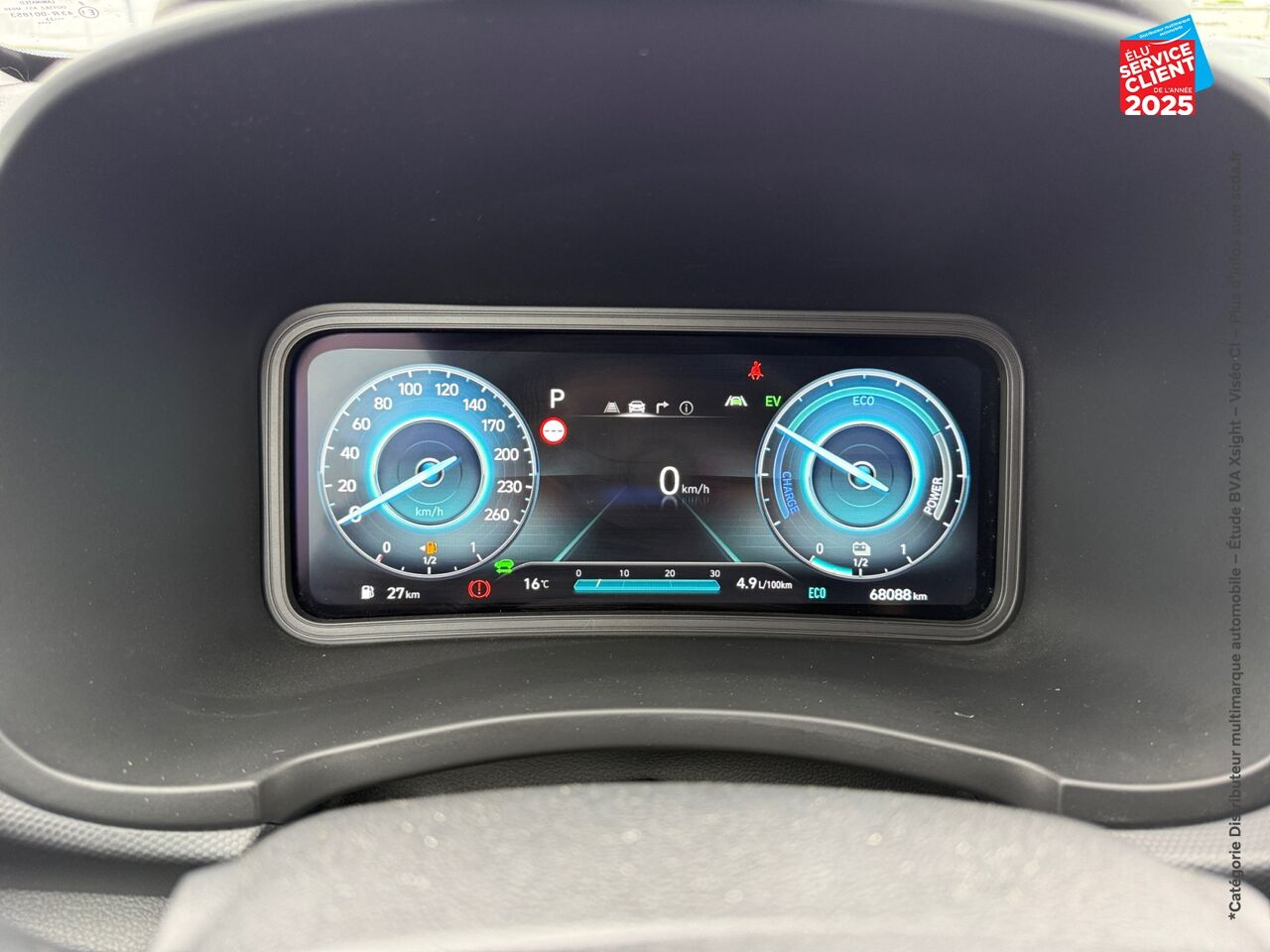 Véhicule d'occasion HYUNDAI KONA 1.6 GDI HYBRID 141CH CREATIVE DCT-6 EURO6D-T EVAP chez Hyundai Chalons