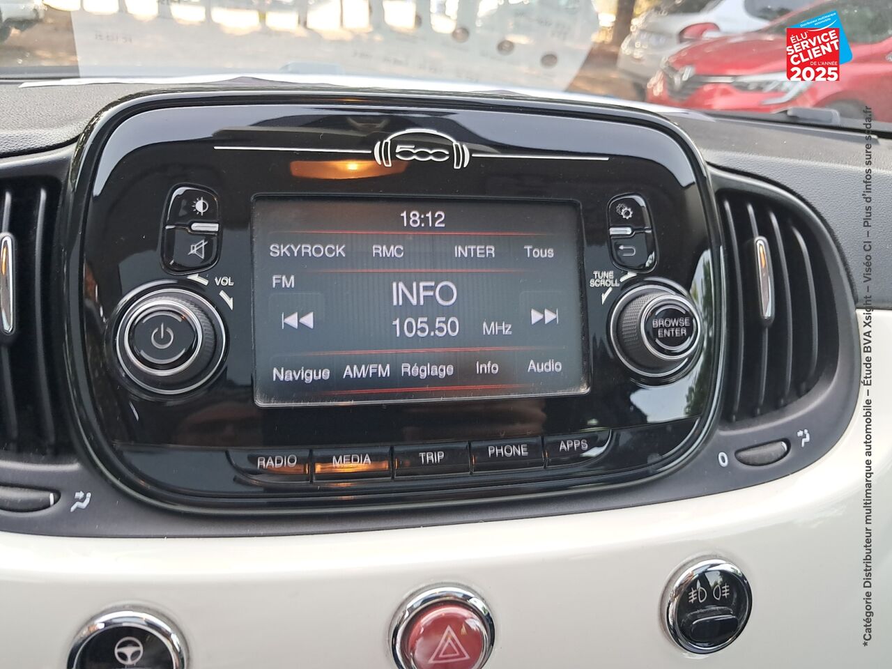 Véhicule d'occasion FIAT 500 1.2 8V 69CH LOUNGE chez Renault Sélestat