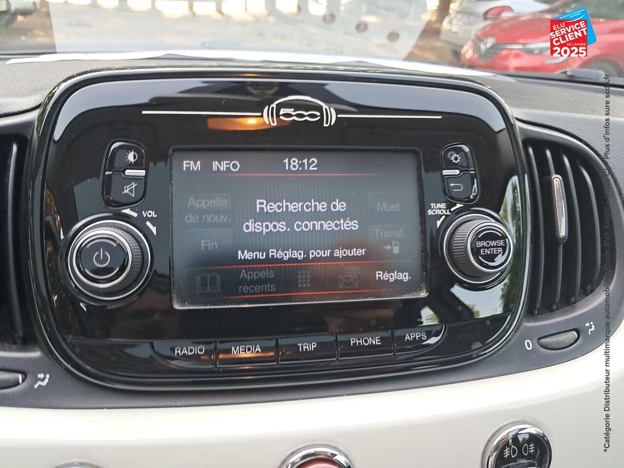 Véhicule d'occasion FIAT 500 1.2 8V 69CH LOUNGE chez Renault Sélestat