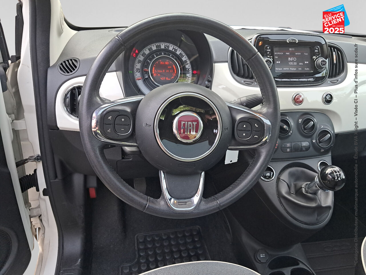 Véhicule d'occasion FIAT 500 1.2 8V 69CH LOUNGE chez Renault Sélestat