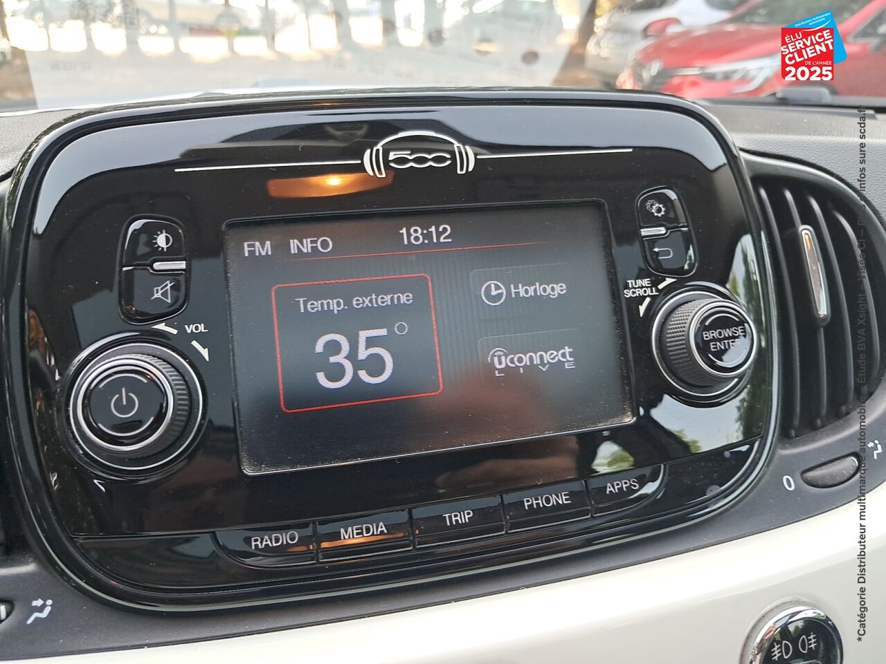 Véhicule d'occasion FIAT 500 1.2 8V 69CH LOUNGE chez Renault Sélestat