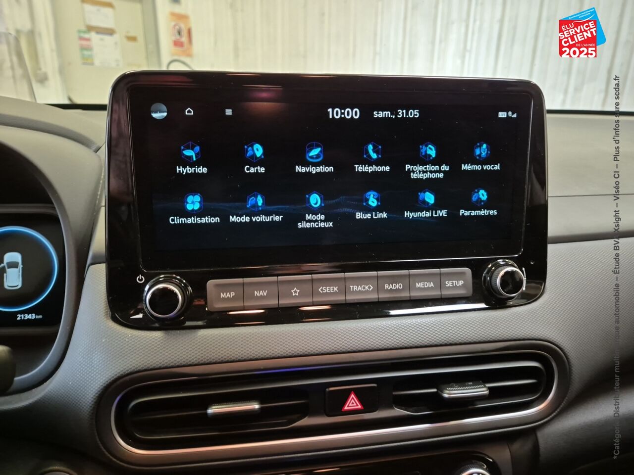 Véhicule d'occasion HYUNDAI KONA 1.6 GDI 141CH HYBRID CREATIVE DCT-6 chez Hyundai Epernay