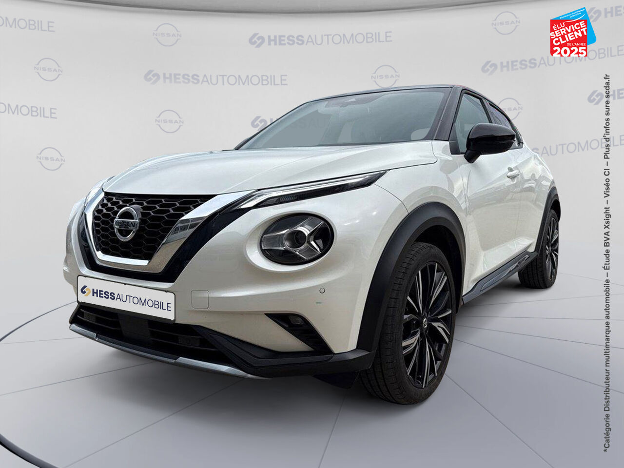 Véhicule d'occasion NISSAN JUKE 1.0 DIG-T 114CH N-DESIGN DCT 2021 SIEGES CHAUF GPS CAM360 BOSE chez Toyota Thionville