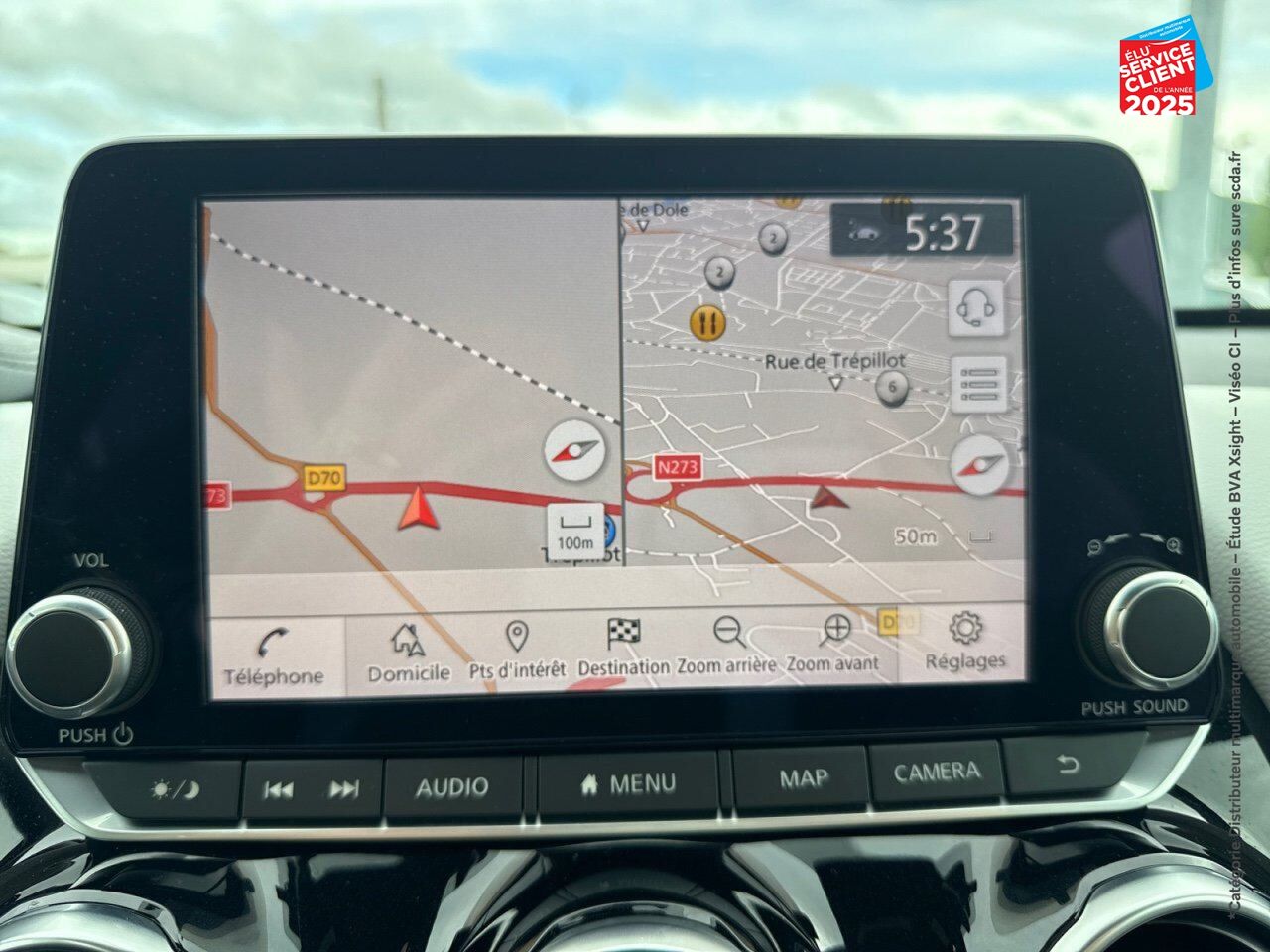 Véhicule d'occasion NISSAN JUKE 1.0 DIG-T 114CH N-DESIGN DCT 2021 SIEGES CHAUF GPS CAM360 BOSE chez Toyota Thionville