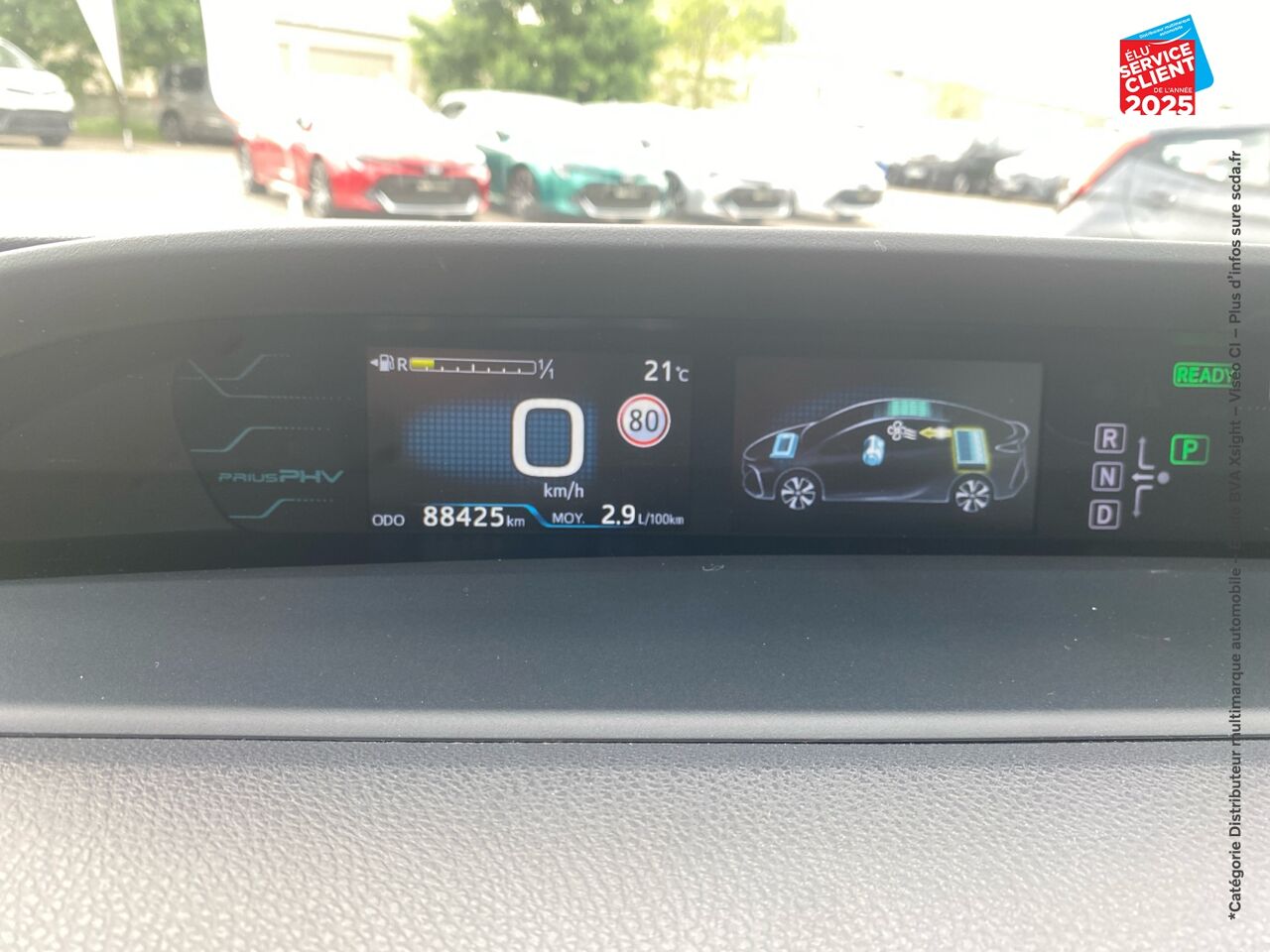 Véhicule d'occasion TOYOTA PRIUS RECHARGEABLE 122H SOLAR RC18 SIEGE CHAUF CAMERA GPS chez Renault Sélestat