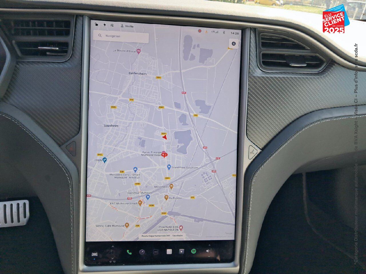 Véhicule d'occasion TESLA MODEL S P100DL PERFORMANCE LUDICROUS DUAL MOTOR chez Renault Saint-Louis