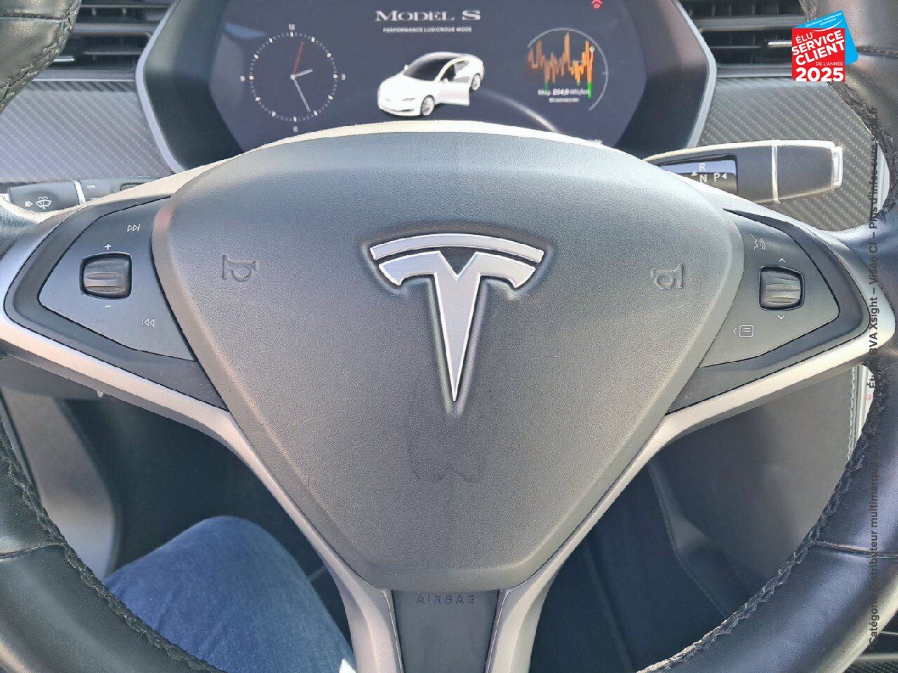 Véhicule d'occasion TESLA MODEL S P100DL PERFORMANCE LUDICROUS DUAL MOTOR chez Renault Saint-Louis