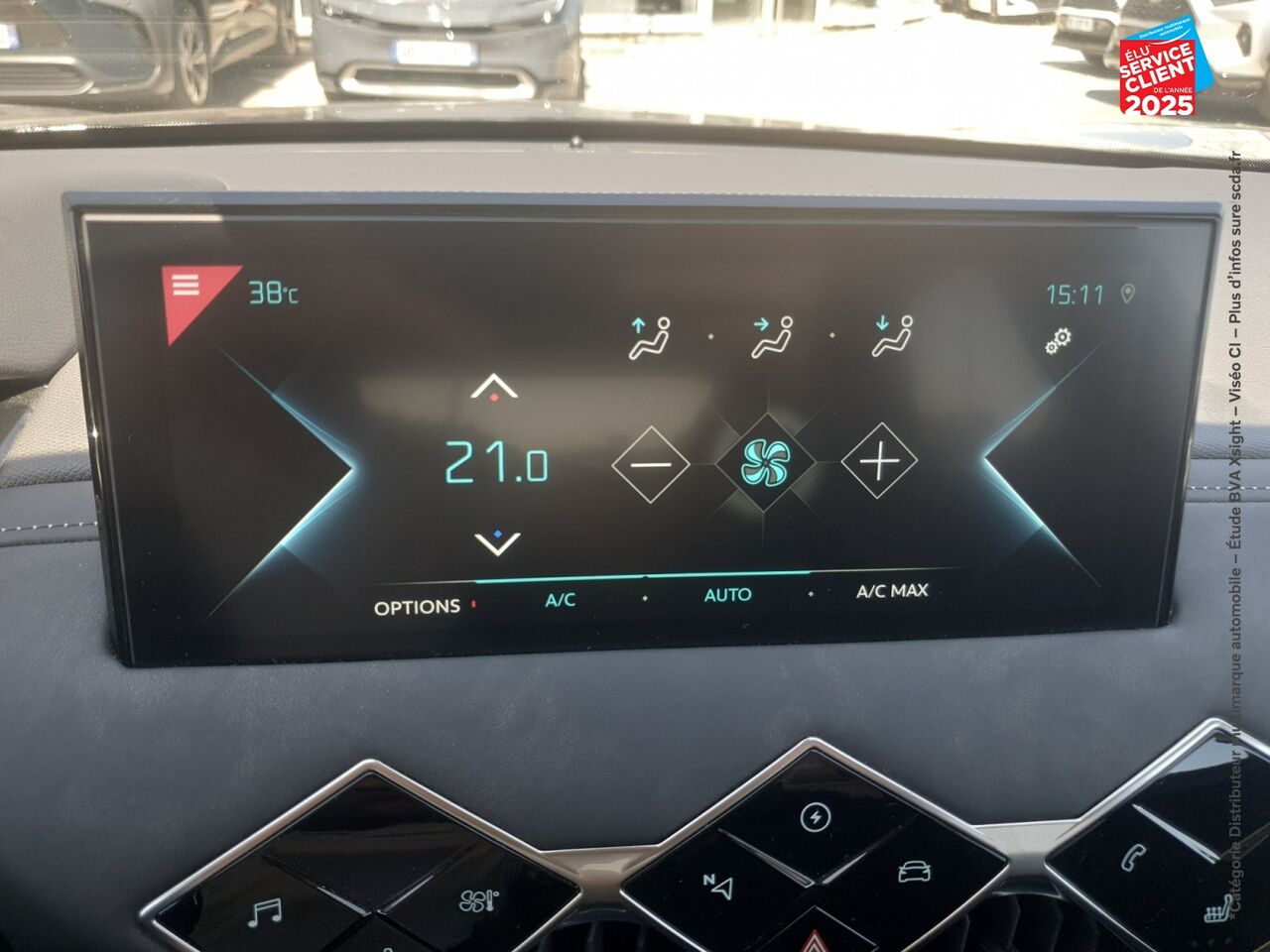 Véhicule d'occasion DS DS 3 CROSSBACK E-TENSE PERFORMANCE LINE SIEGE CHAUF GPS CAMERA chez Toyota Thionville
