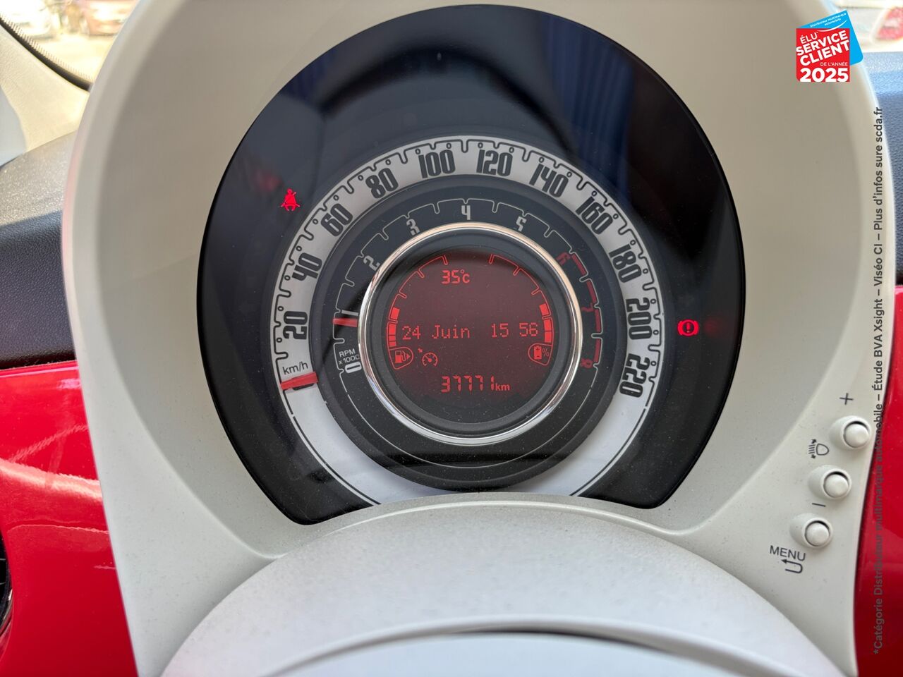 Véhicule d'occasion FIAT 500 1.0 70CH BSG SS LOUNGE chez Toyota Verdun