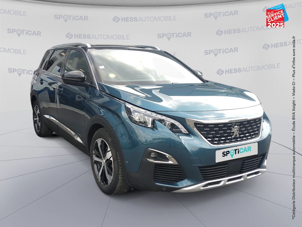 Véhicule d'occasion PEUGEOT 5008 2.0 BLUEHDI 180CH S/S GT EAT8 TOUVRANT SIEGES CHAUF/CUIR GPS CAMERA CARPLAY ATTELAGE chez Renault Saint-Louis