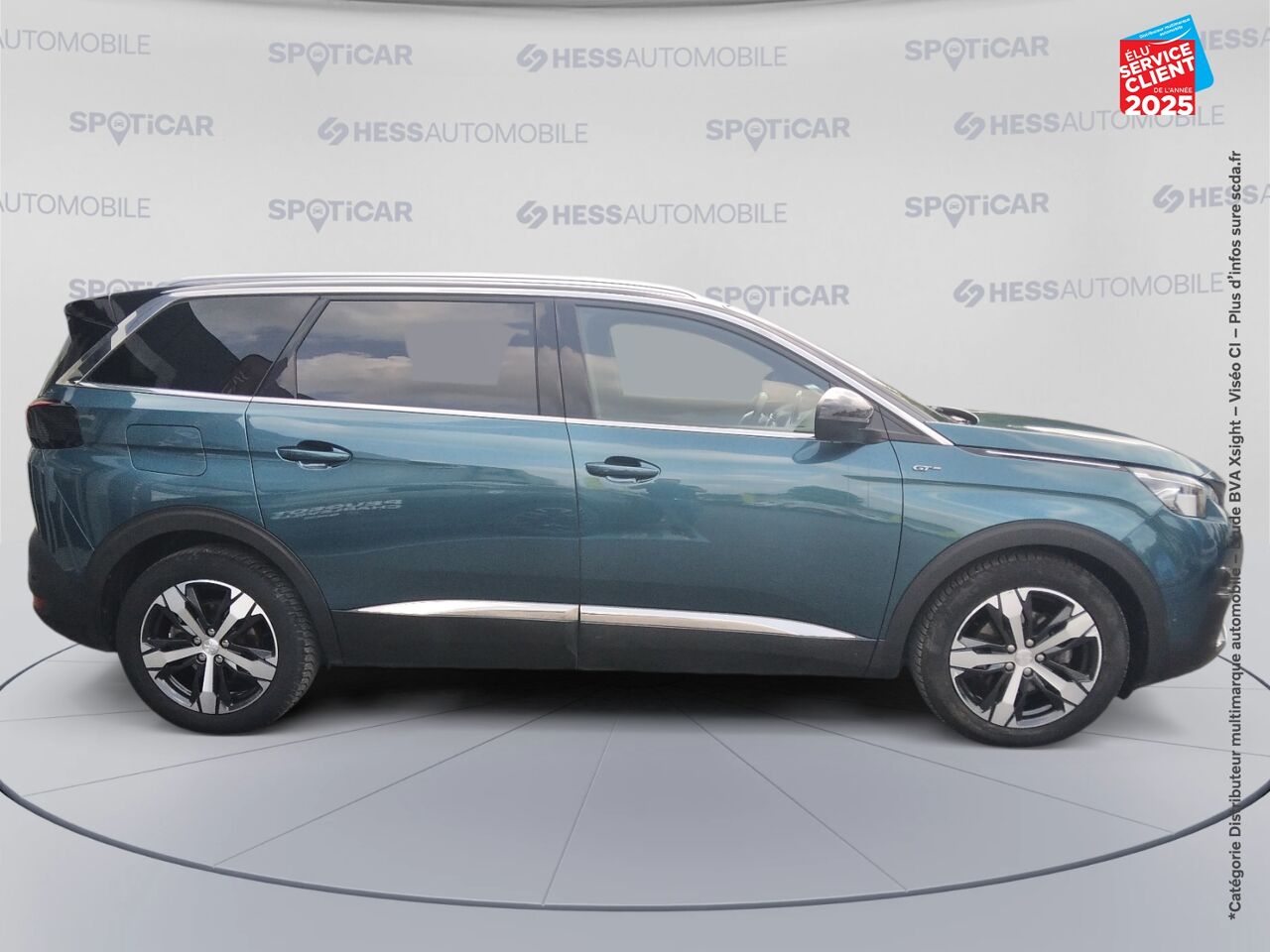 Véhicule d'occasion PEUGEOT 5008 2.0 BLUEHDI 180CH S/S GT EAT8 TOUVRANT SIEGES CHAUF/CUIR GPS CAMERA CARPLAY ATTELAGE chez Renault Saint-Louis