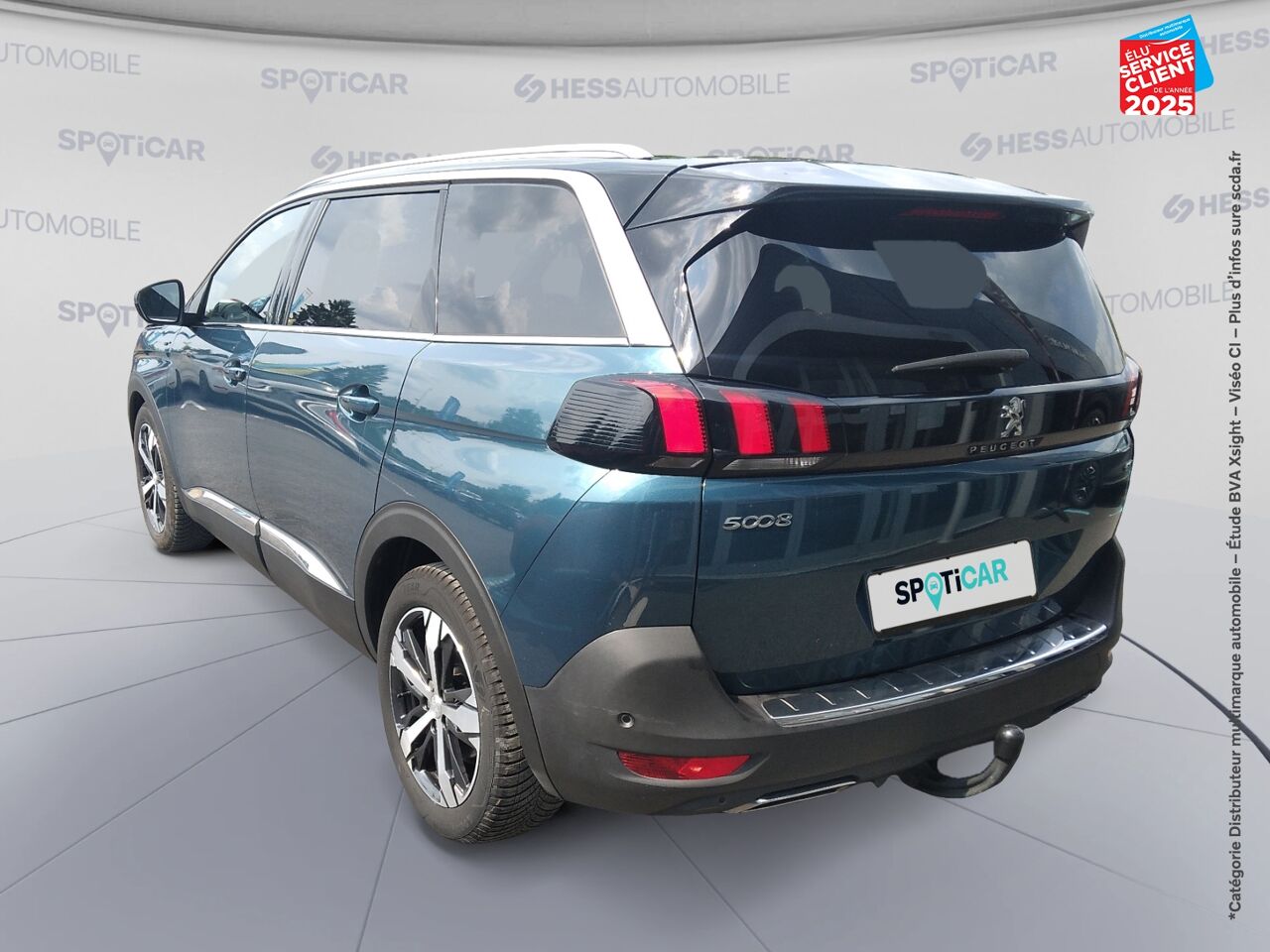Véhicule d'occasion PEUGEOT 5008 2.0 BLUEHDI 180CH S/S GT EAT8 TOUVRANT SIEGES CHAUF/CUIR GPS CAMERA CARPLAY ATTELAGE chez Renault Saint-Louis