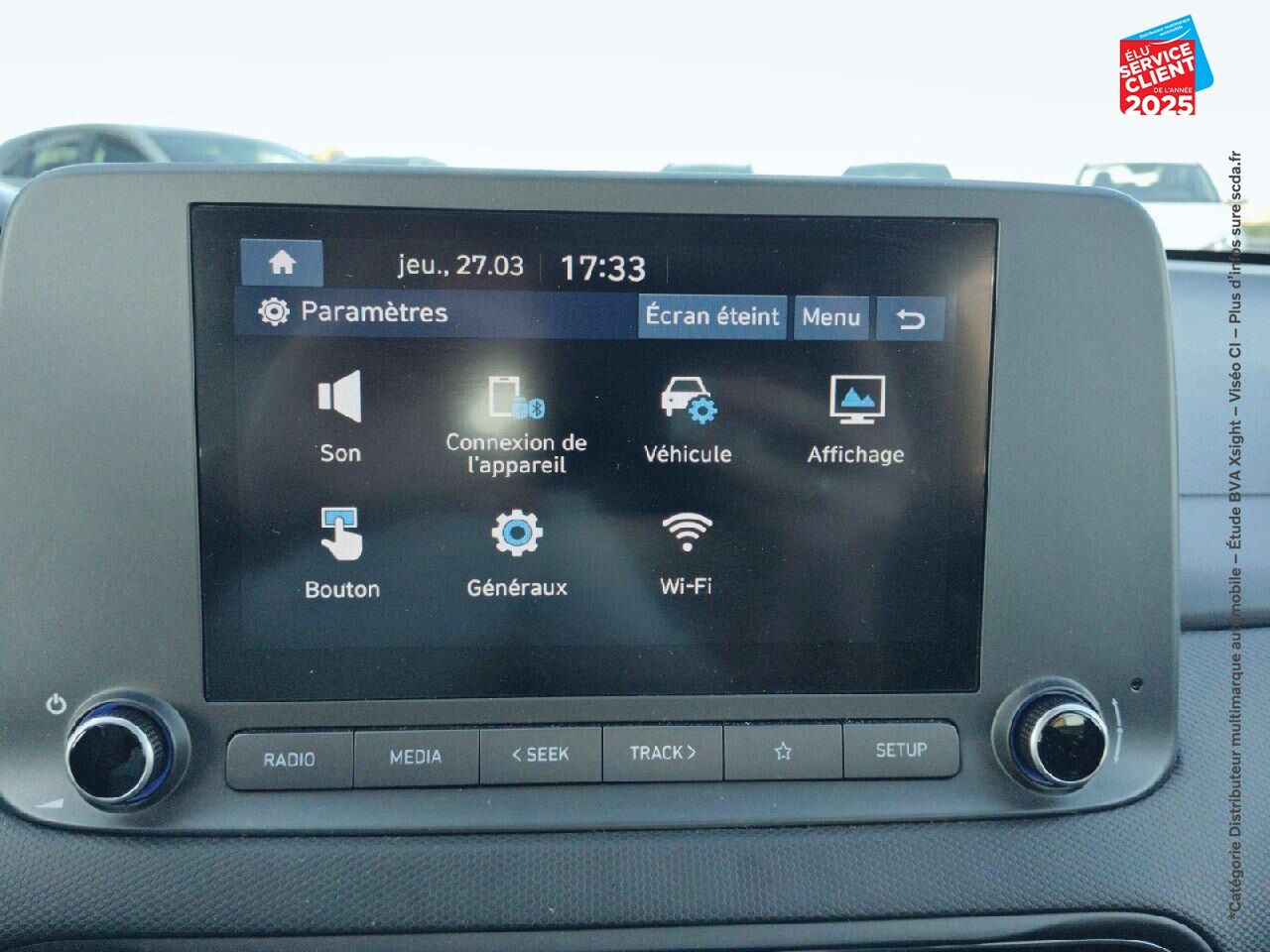 Véhicule d'occasion HYUNDAI KONA 1.6 GDI 141CH HYBRID INITIA DCT-6 GPS CAMERA chez Hyundai Mulhouse