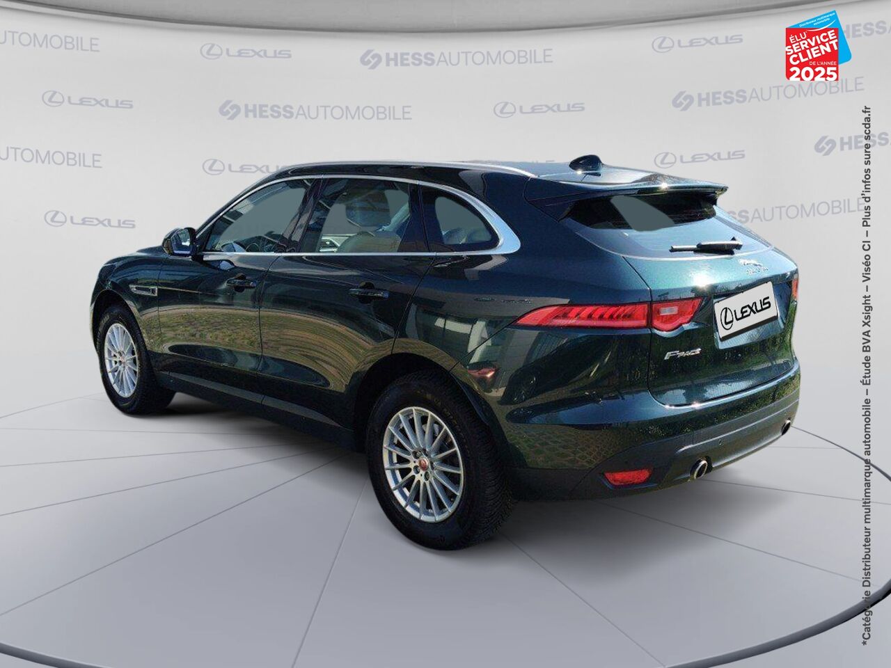 Véhicule d'occasion JAGUAR F-PACE V6 3.0D 300CH PRESTIGE 4X4 BVA8 SIEGES CUIR GPS CAMERA MERIDIAN chez BMW Belfort