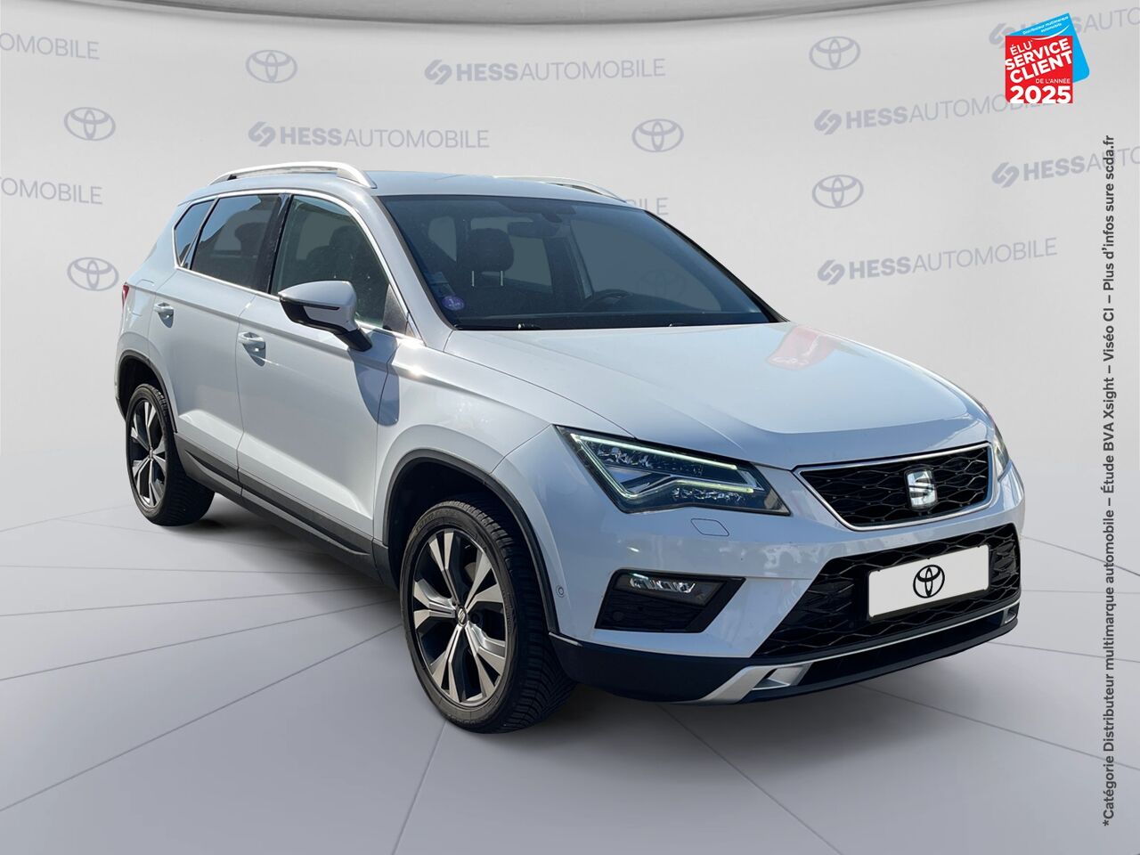 Véhicule d'occasion SEAT ATECA 1.5 TSI 150CH ACT STARTSTOP XCELLENCE DSG EURO6D-T SIEGES CHAUF GPS CAMERA chez Toyota Thionville