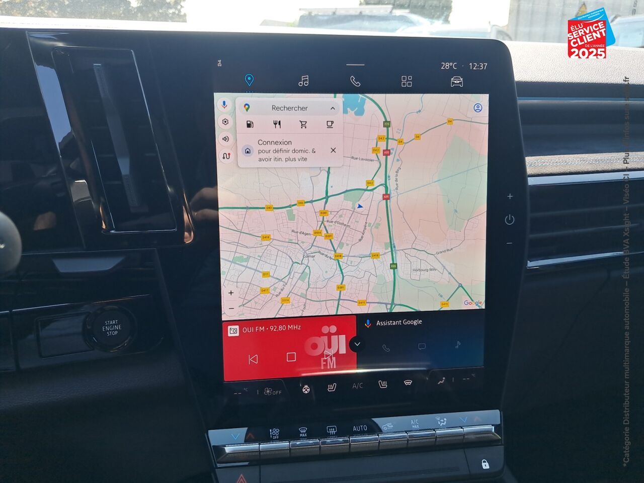 Véhicule d'occasion RENAULT ESPACE 1.2 E-TECH FULL HYBRID 200CH ESPRIT ALPINE TPANO SIEGE CHAUF VOLANT CHAUF GPS chez Renault Saint-Louis