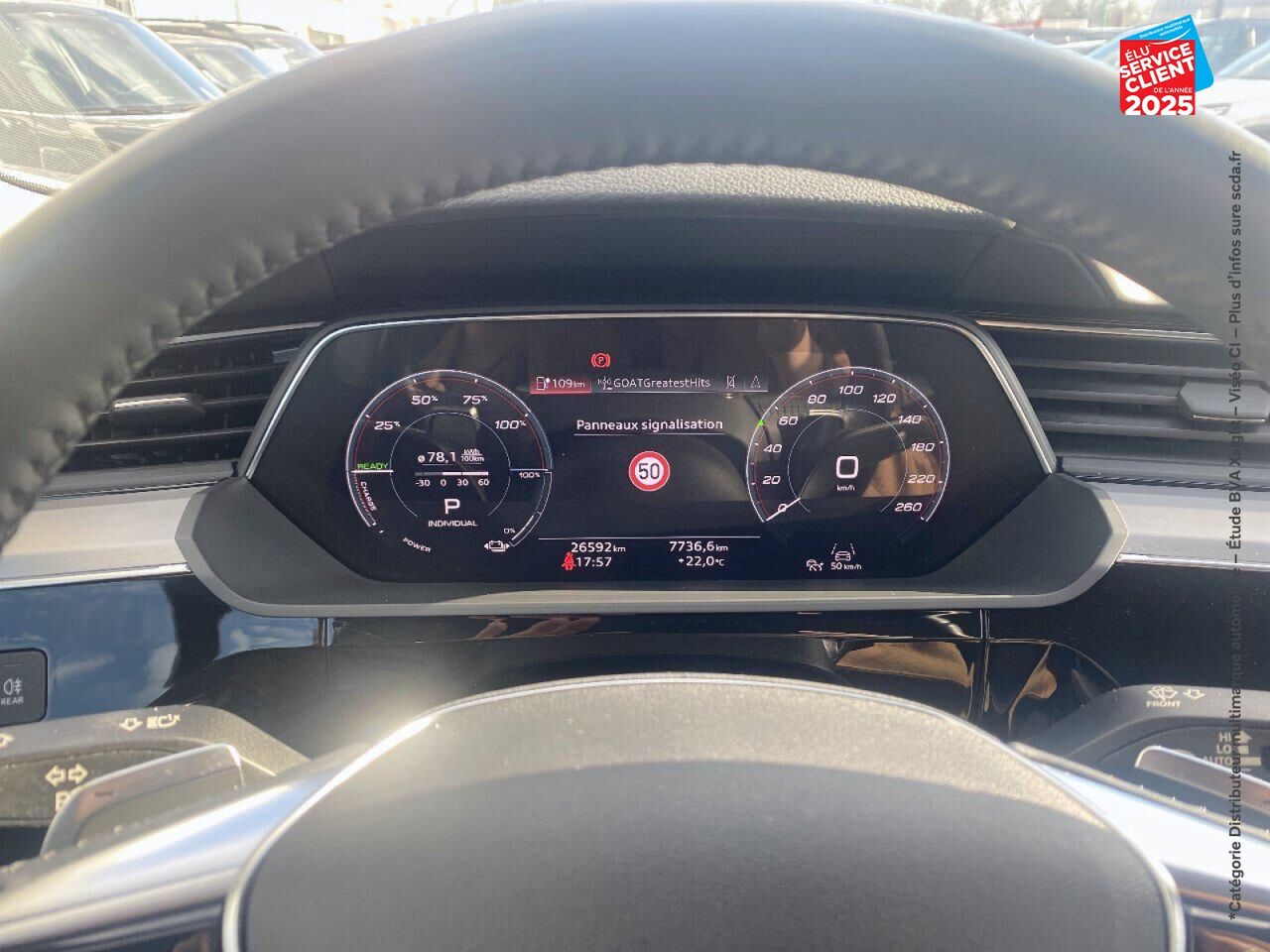 Véhicule d'occasion AUDI E-TRON 50 313CH AVUS E-QUATTRO 9CV CUIR GPS CAMERA chez MINI Besançon