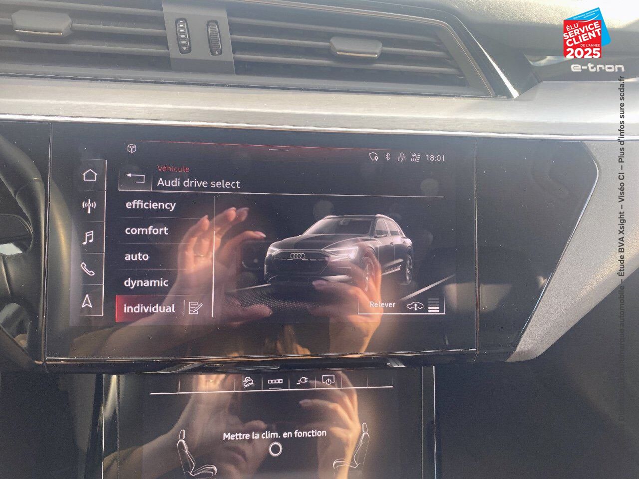 Véhicule d'occasion AUDI E-TRON 50 313CH AVUS E-QUATTRO 9CV CUIR GPS CAMERA chez MINI Besançon