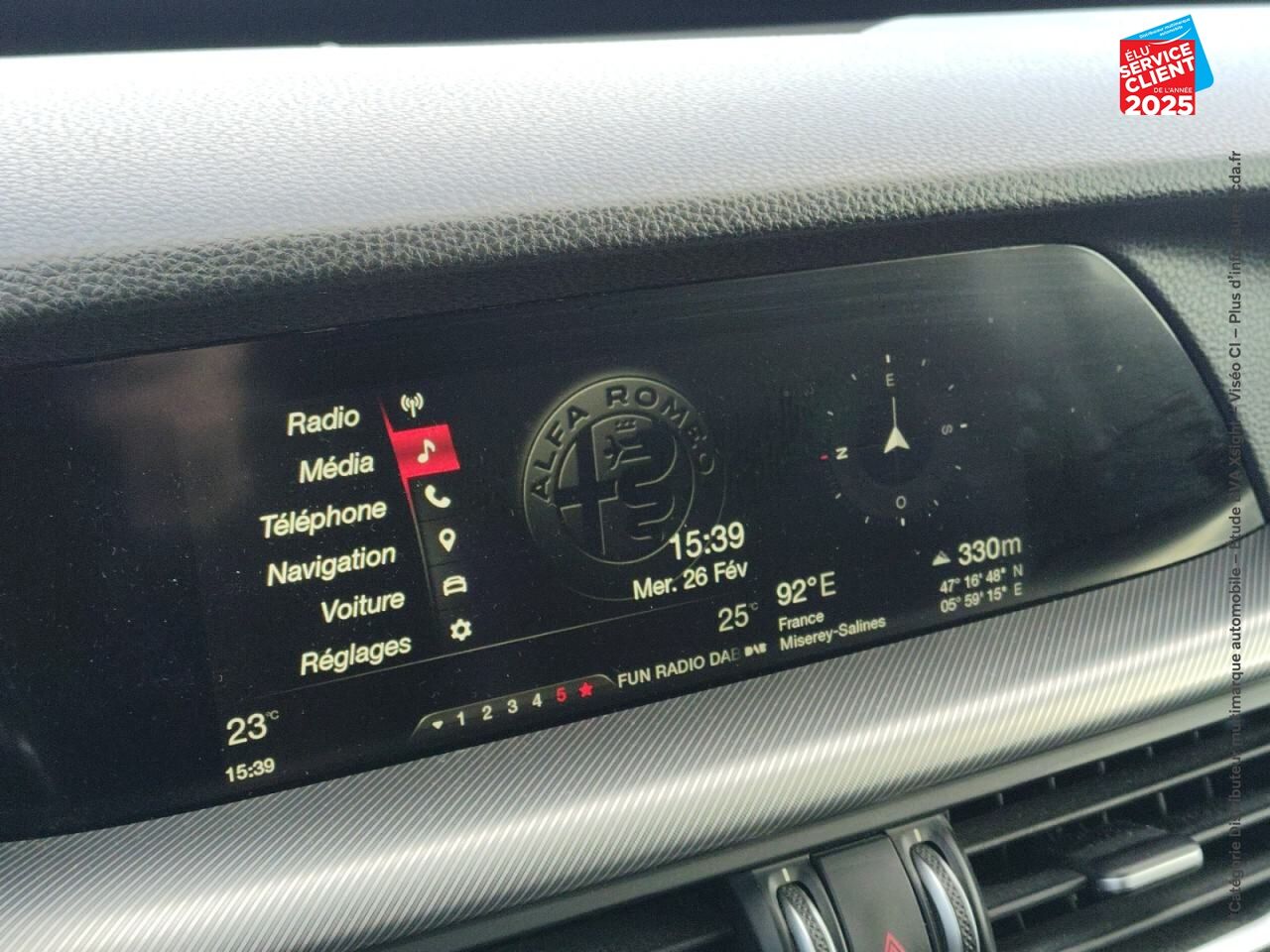 Véhicule d'occasion ALFA ROMEO STELVIO 2.2 DIESEL 180CH SUPER Q4 AT8 chez Renault Colmar