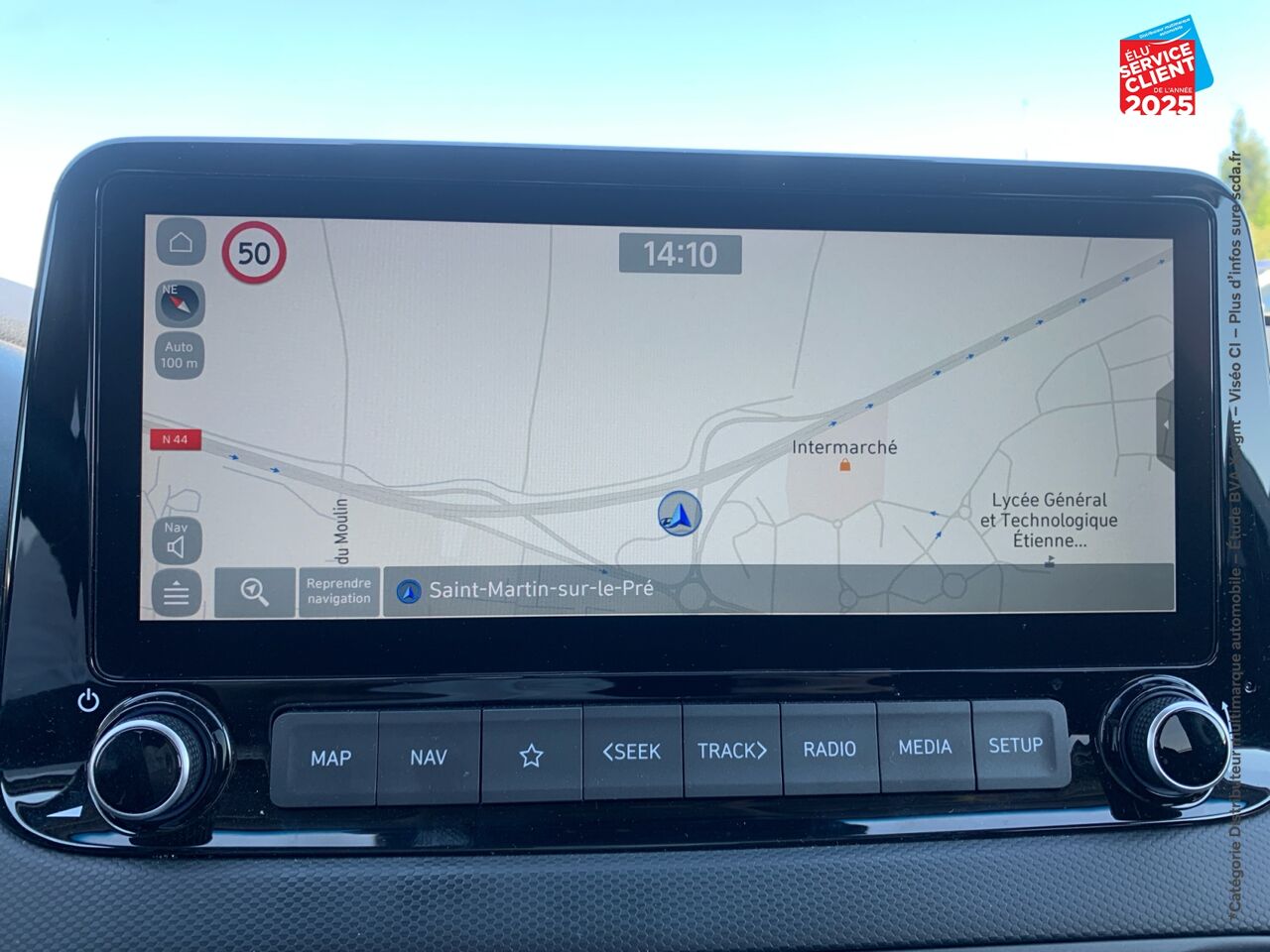 Véhicule d'occasion HYUNDAI KONA 1.6 CRDI 136CH HYBRID 48V CREATIVE GPS CAMERA HUD chez Hyundai Chalons