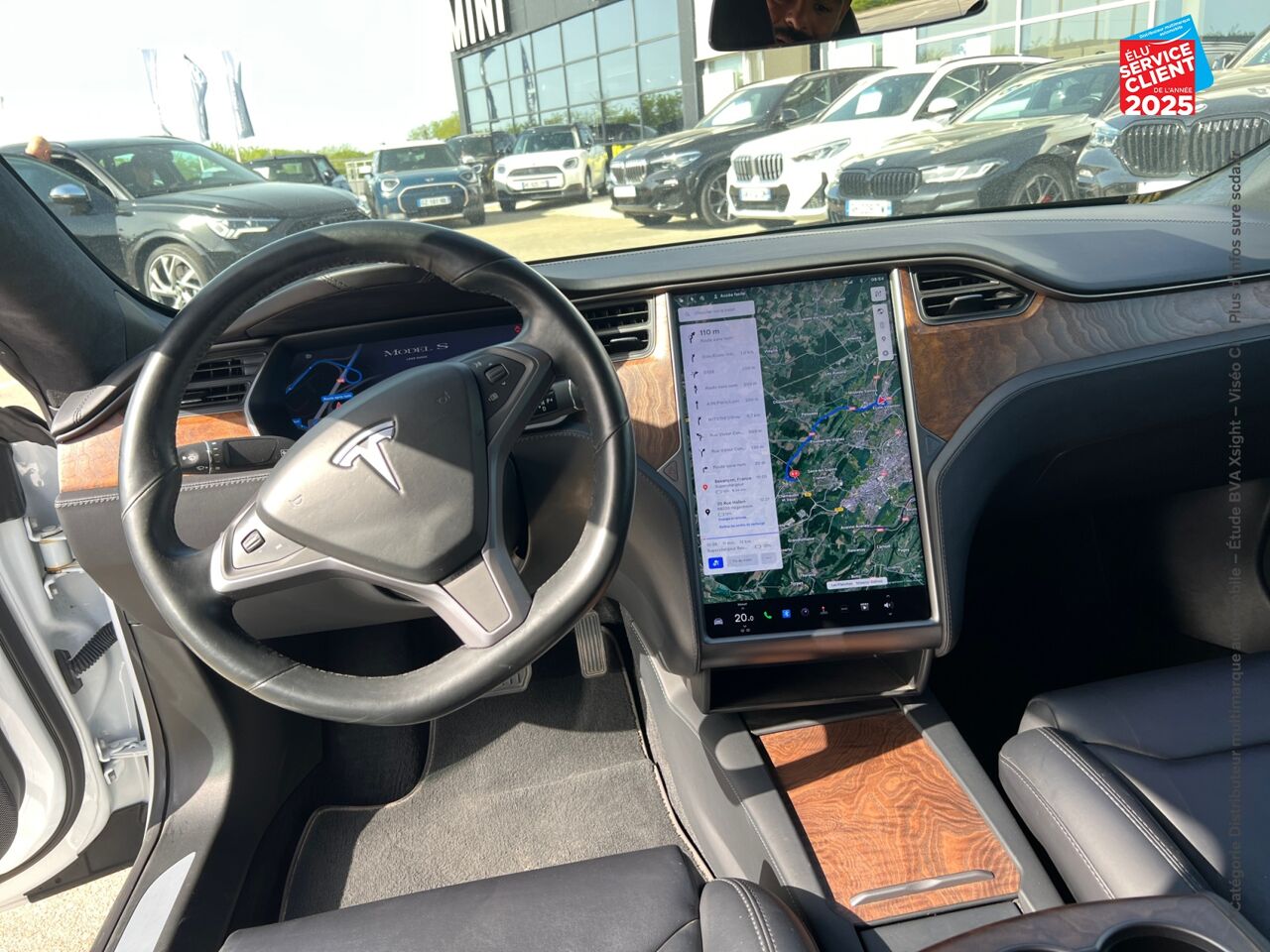 Véhicule d'occasion TESLA MODEL S LONG RANGE SIEGES CUIR GPS chez Renault Saint-Louis