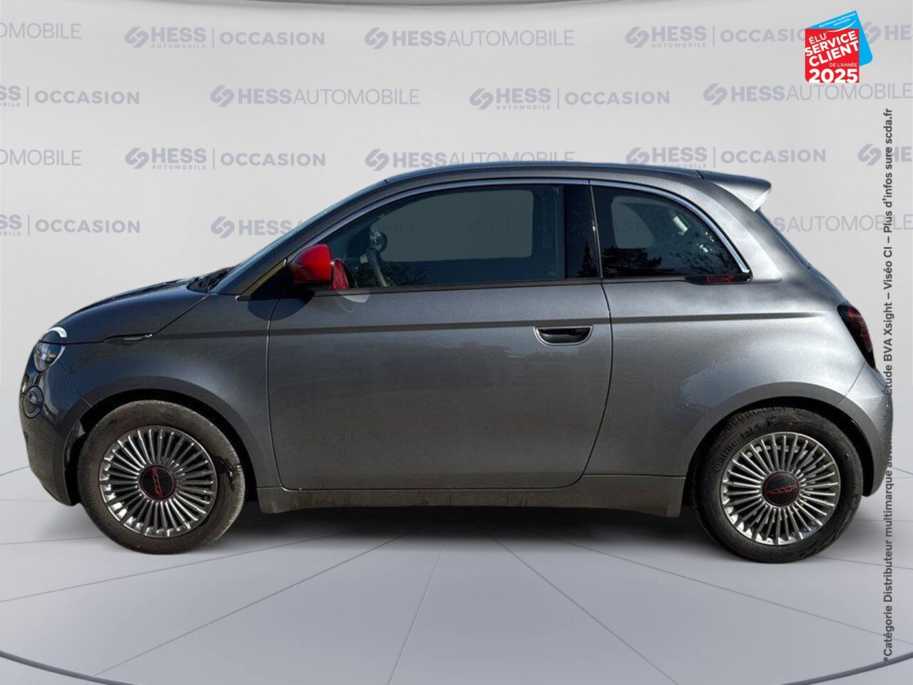 Véhicule d'occasion FIAT 500 E 95CH RED MY23 RADAR AR GPS chez Nissan Montbéliard