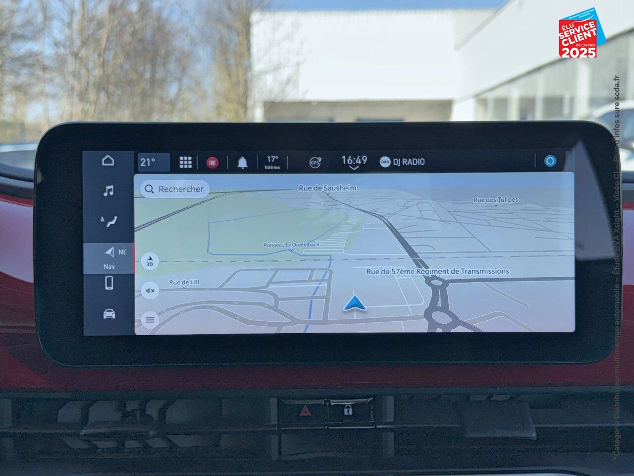 Véhicule d'occasion FIAT 500 E 95CH RED MY23 RADAR AR GPS chez Nissan Montbéliard