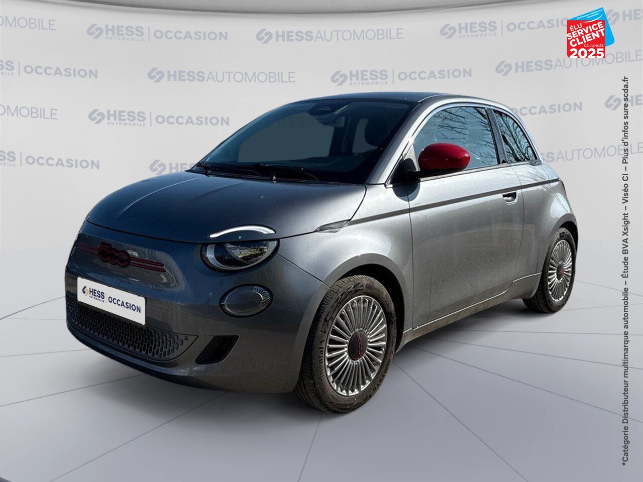 Véhicule d'occasion FIAT 500 E 95CH RED MY23 RADAR AR GPS chez Nissan Montbéliard