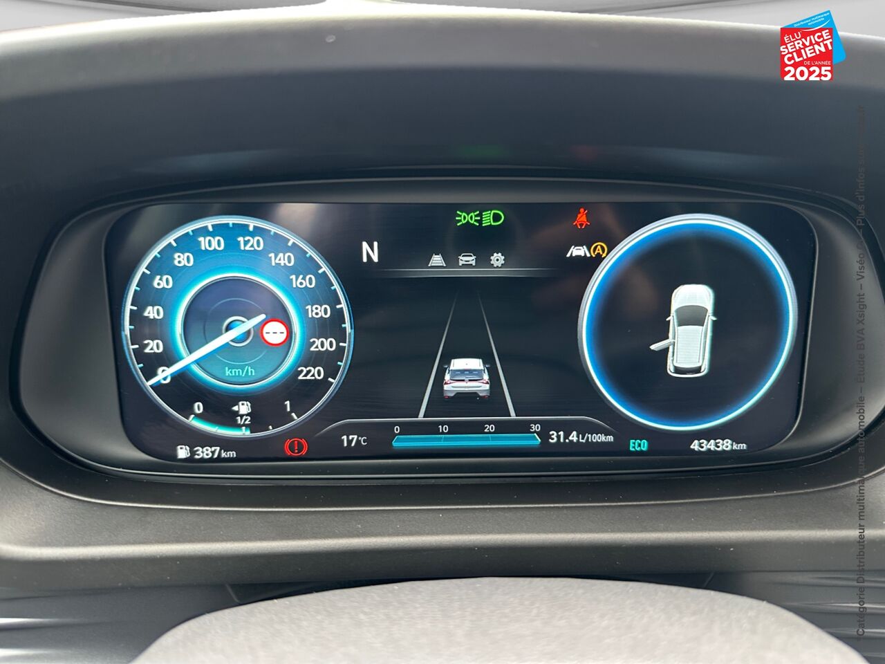 Véhicule d'occasion HYUNDAI BAYON 1.0 T-GDI 100CH HYBRID 48V INTUITIVE CAMERA CARPLAY chez Hyundai Chalons